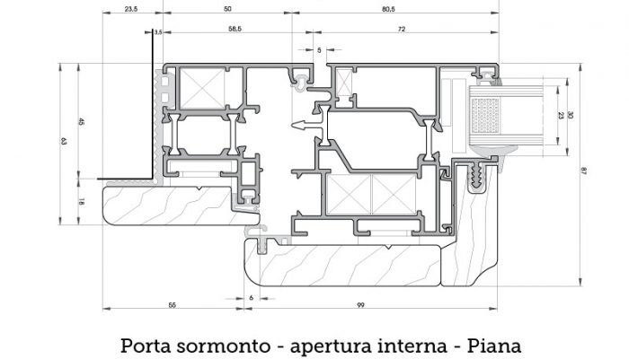 alwood 85 tt sorm interna piana porte big