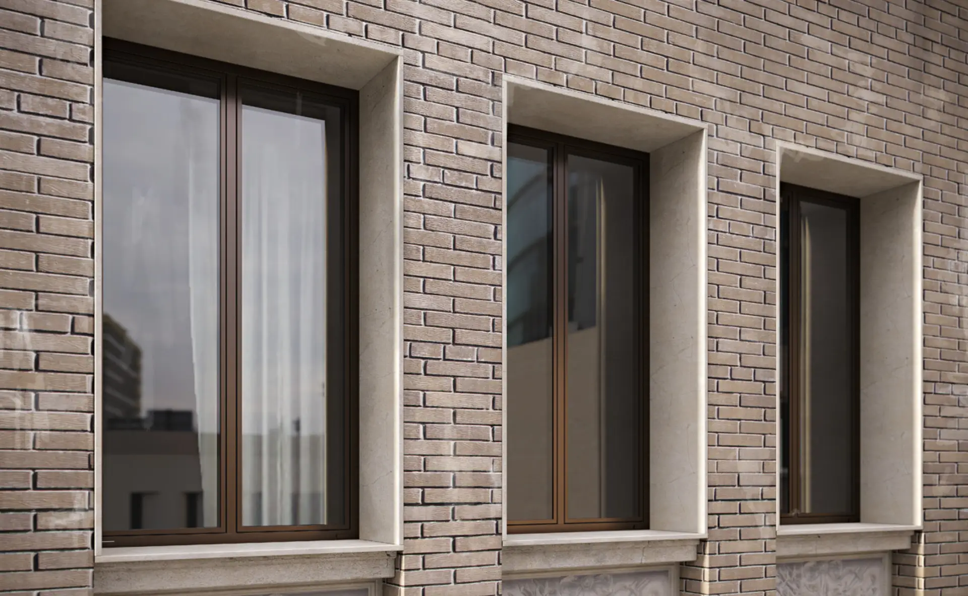 Finestre battenti in alluminio Fineline