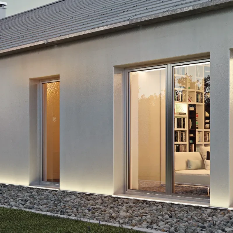 Finestra battente in alluminio