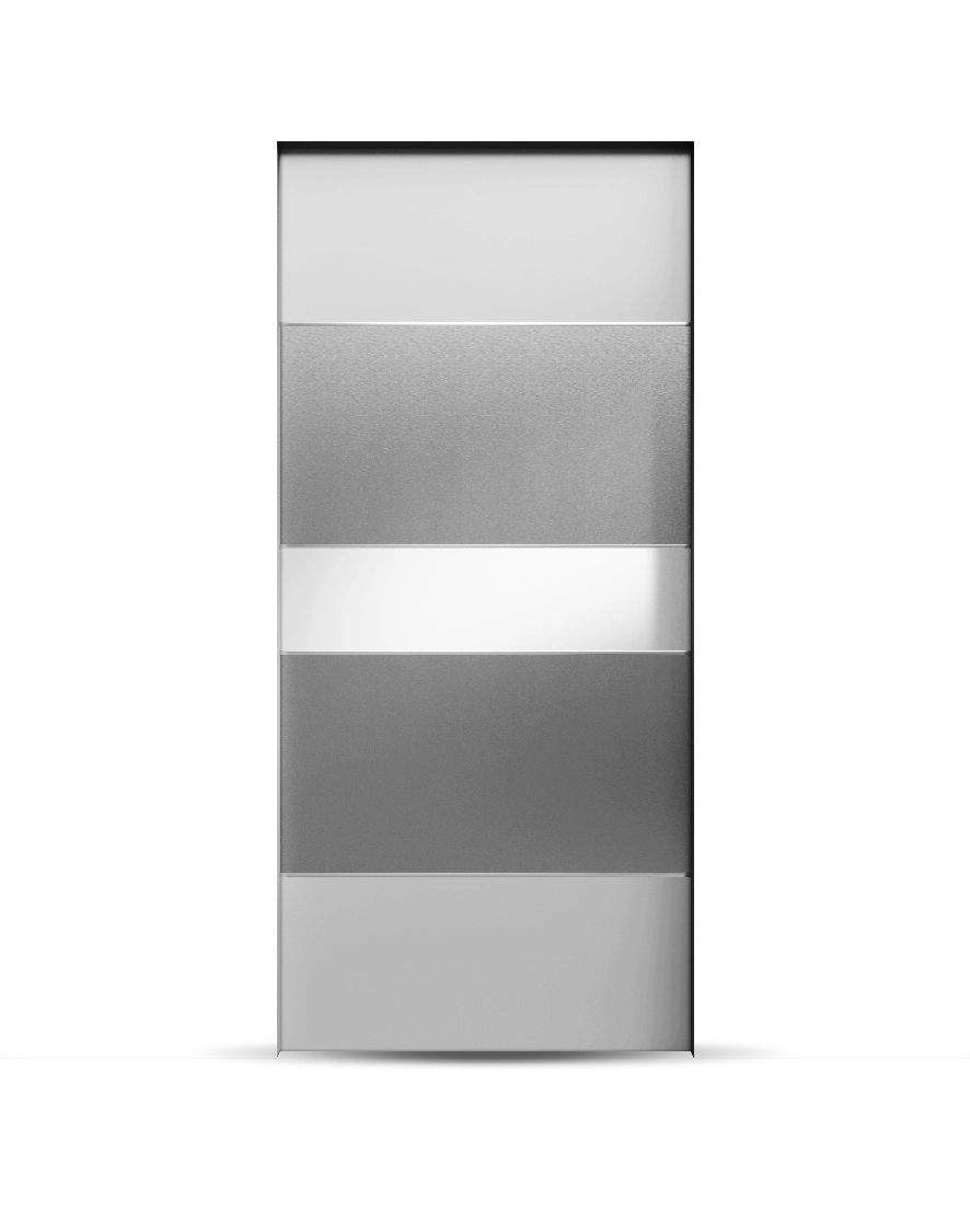 Pannelli in alluminio con linee geometriche