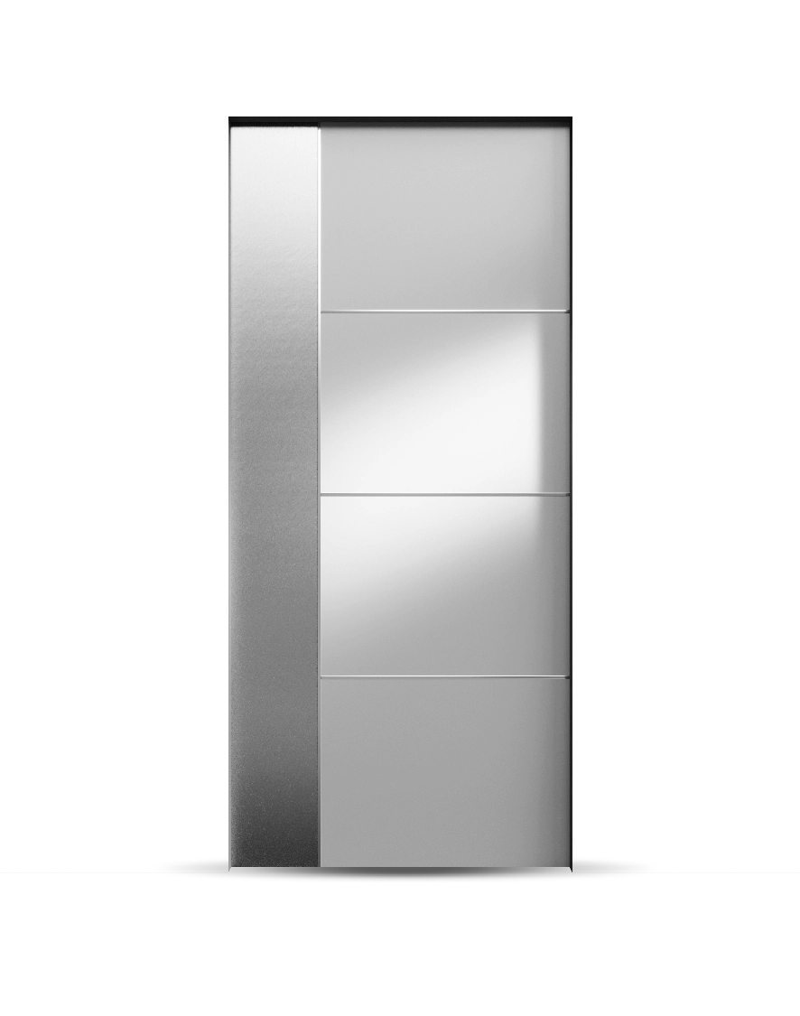 Pannelli in alluminio con linee geometriche