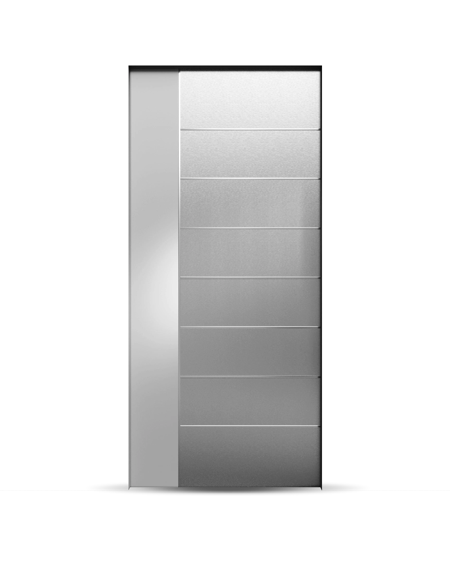 Pannelli in alluminio con linee geometriche