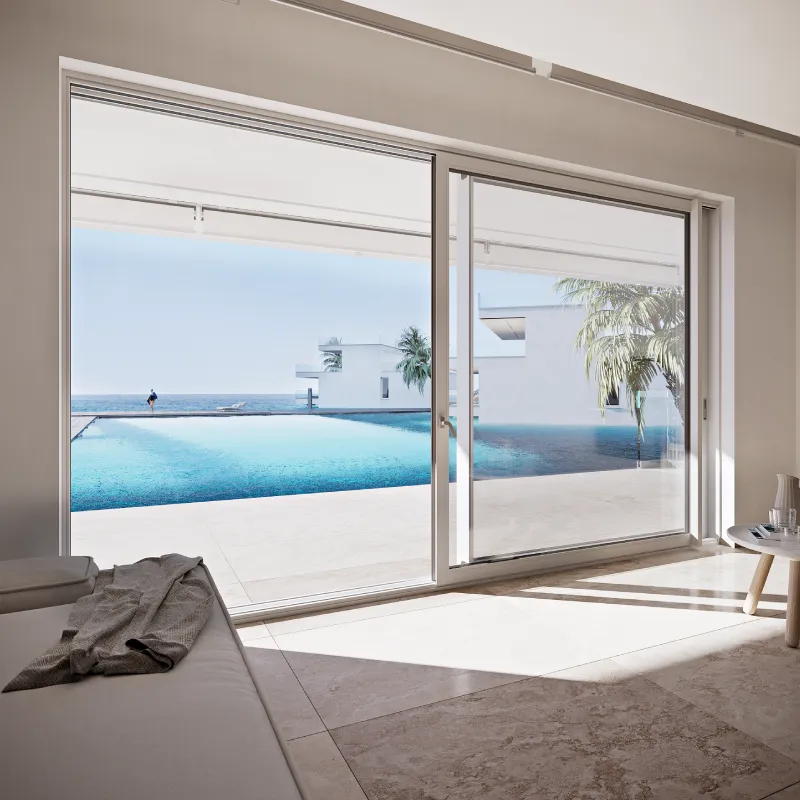 Finestra scorrevole in alluminio SL65: luce, isolamento e design moderno